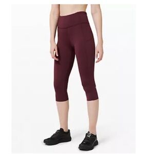 Lululemon Fast and Free High Rise Crop 19”